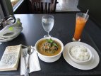 Panang beef curry lunch at Thai Time Bistro in Ocean Beach.